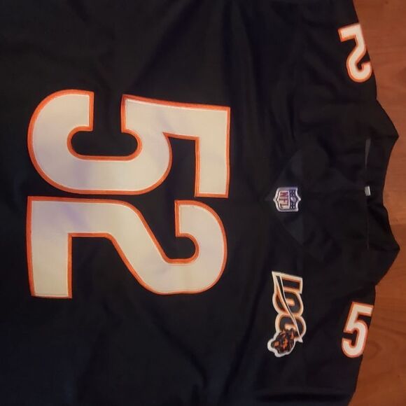 Mack # 52 Nike man jersey blue n orange size XXL new - Picture 5 of 6